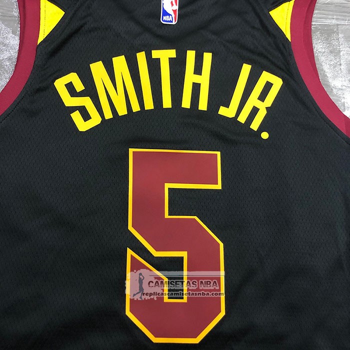 Camiseta Cleveland Cavaliers Dennis Smith Jr. NO 5 Statement 2020-21 Negro